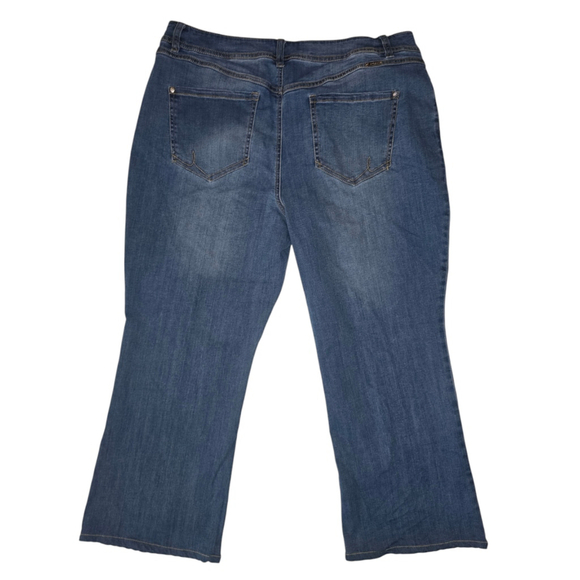 Lot of 2 VTG Y2K INC INTL CONCEPTS Knit  Pants Rhinestone Jeans. SZ 16 Capri - Picture 12 of 13